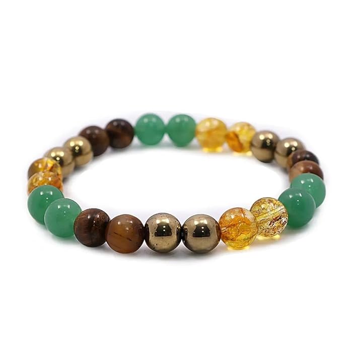 Navohm Money Magnet Crystal Healing Bracelet, Attract Wealth, Elevate Energy, Restore Balance