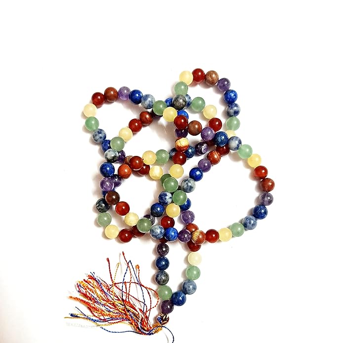 Navohm 7 Chakra Mala – 108 Beads Original Certified Meditation Mala for Men & Women